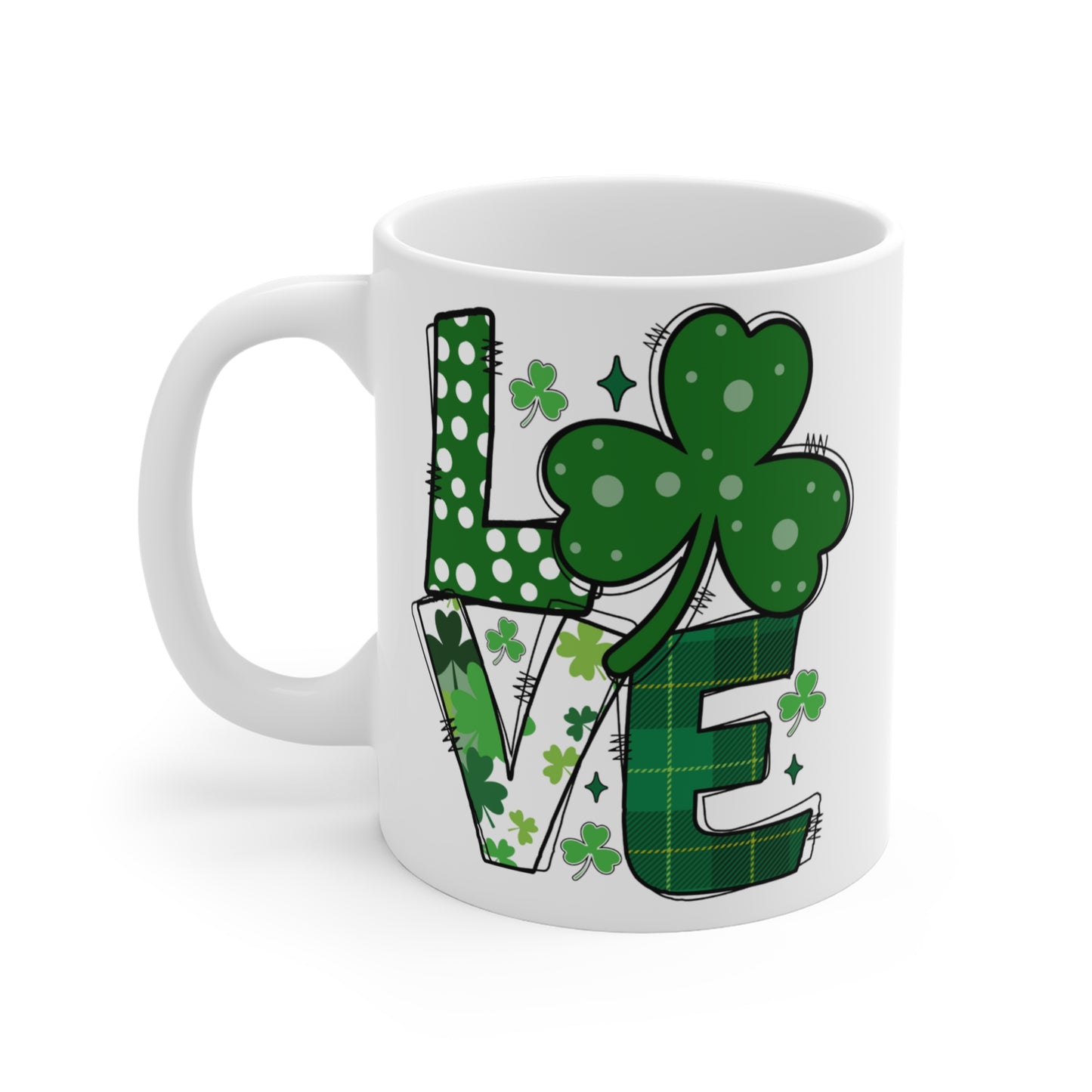 Love St. Patty's Ceramic Coffee Mug 11oz