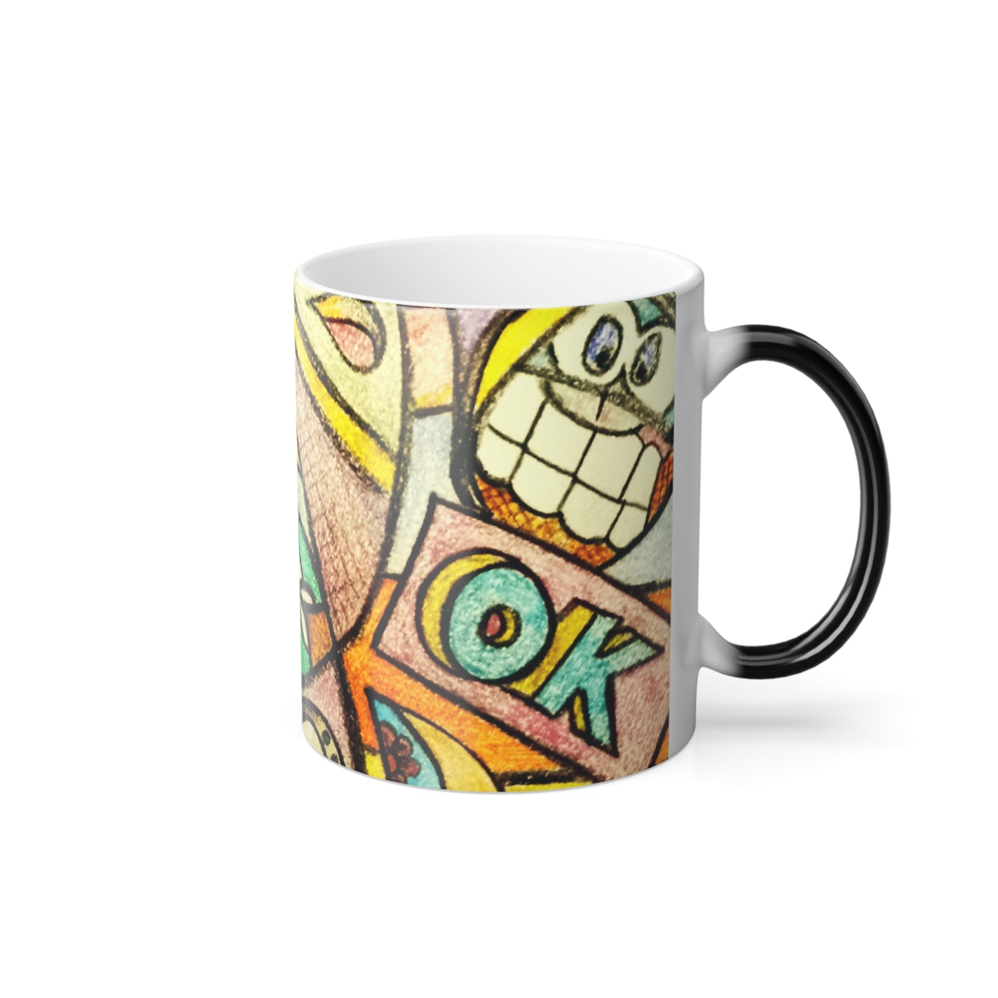 Graffiti Funk Color Morphing Mug, 11oz (FREE SHIPPING)