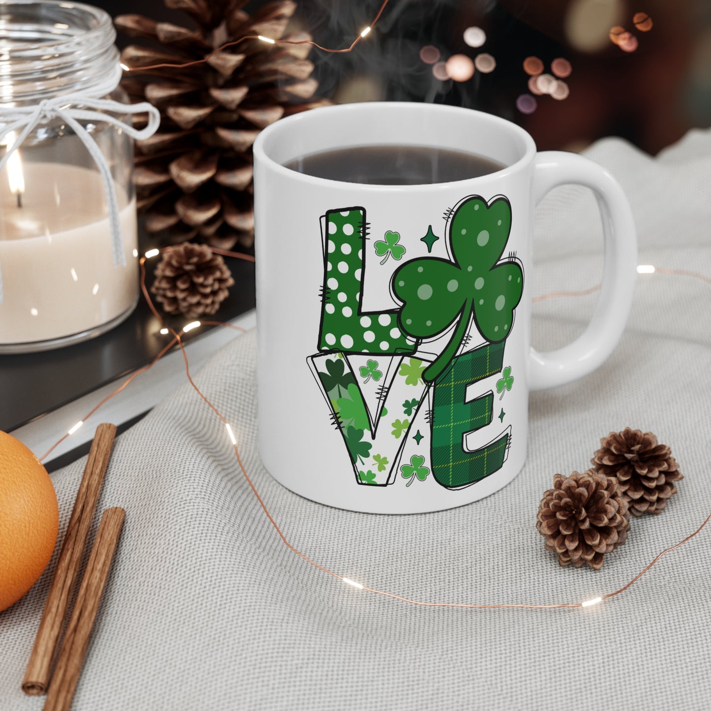 Love St. Patty's Ceramic Coffee Mug 11oz