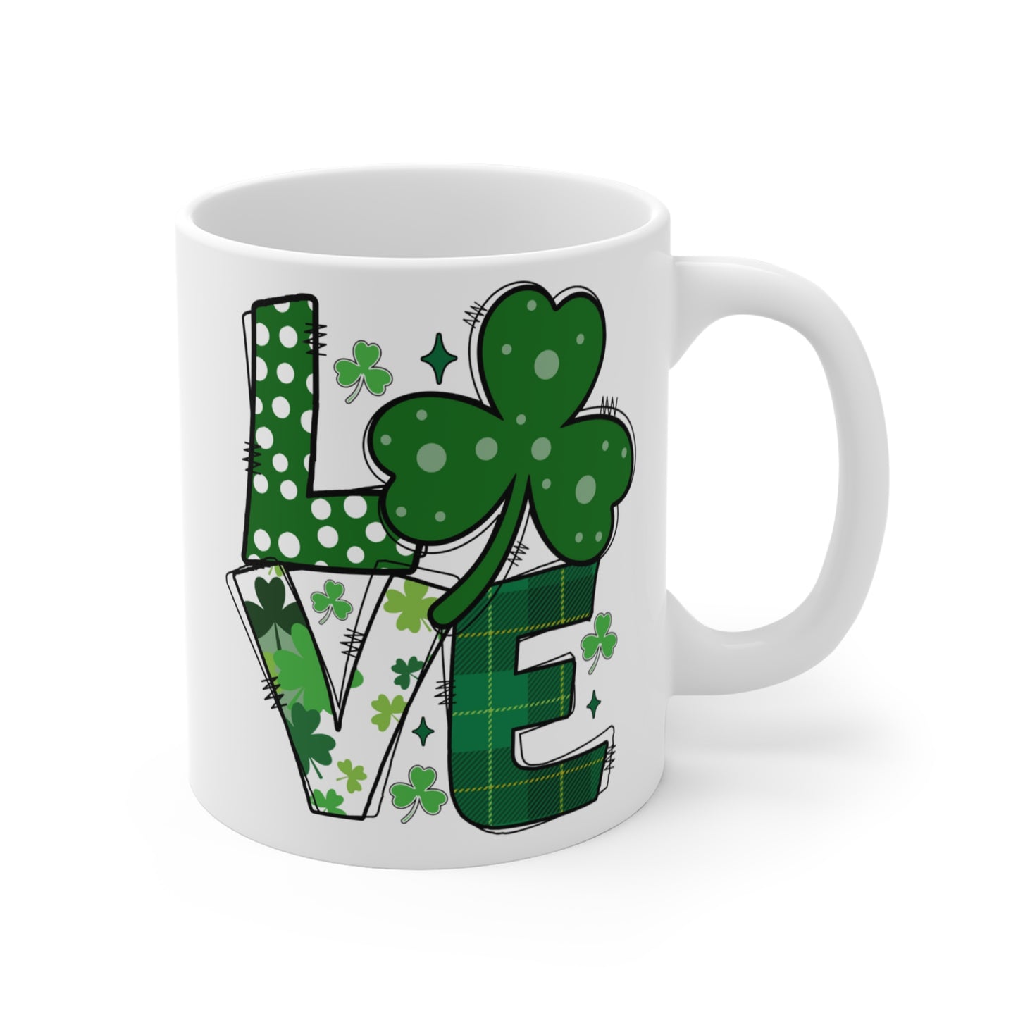 Love St. Patty's Ceramic Coffee Mug 11oz