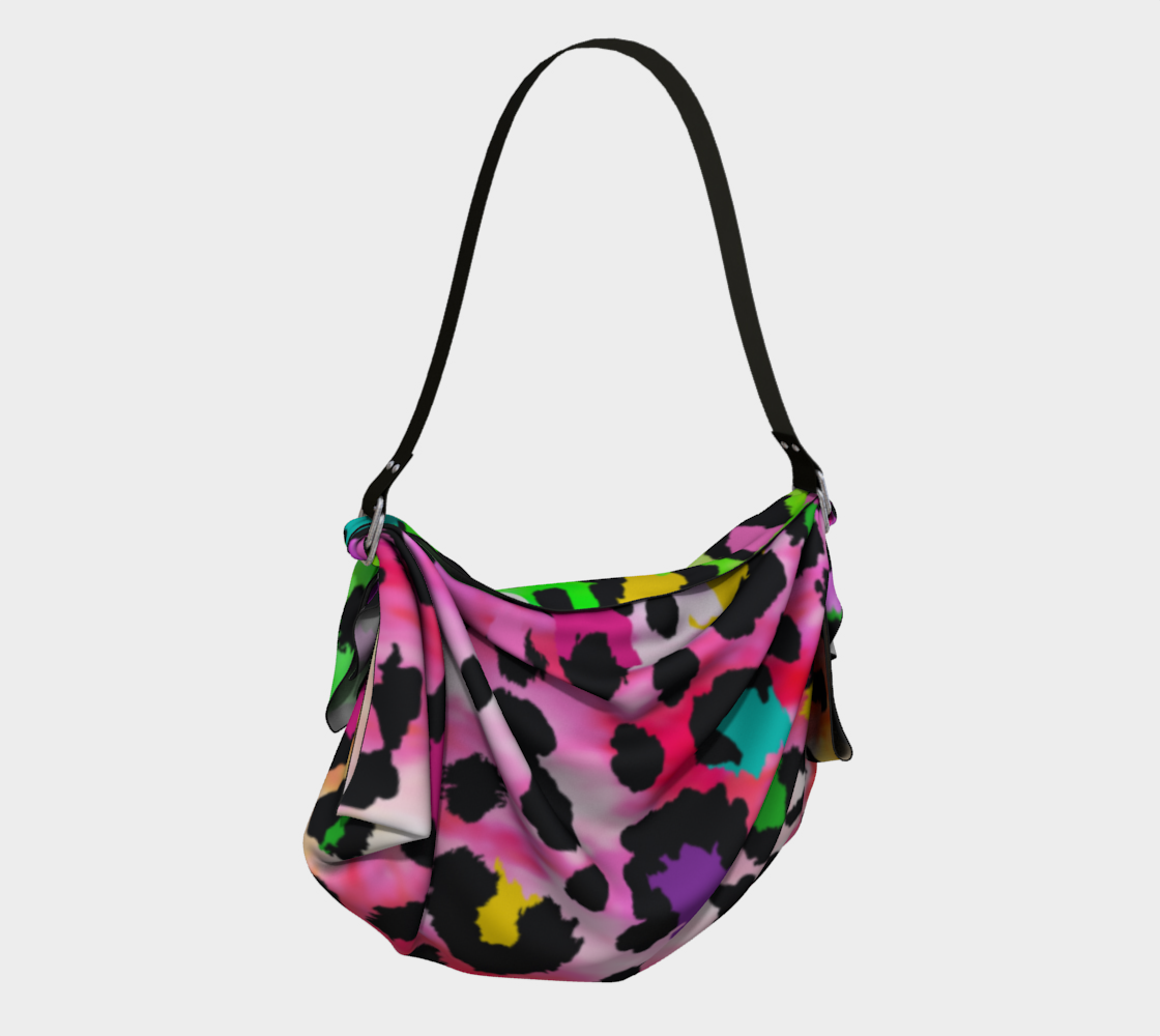 Electric Cheetah Origami Tote Bag | Scarf - Ann Malley Staycation Essentials