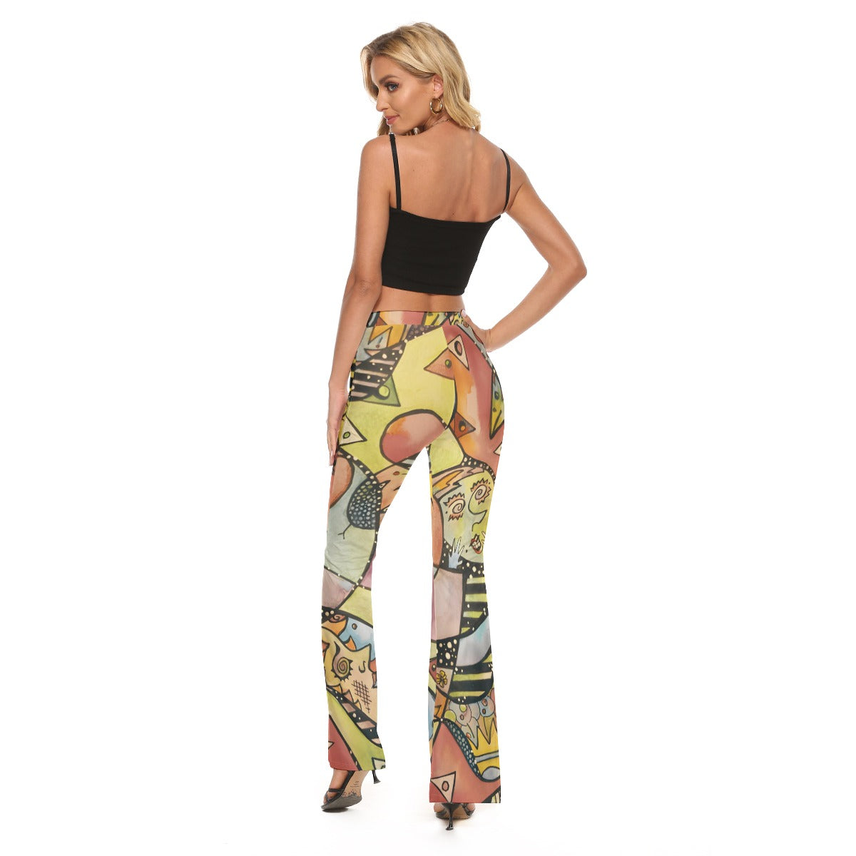 Shock and Ahhh Women's Skinny Flare Pants