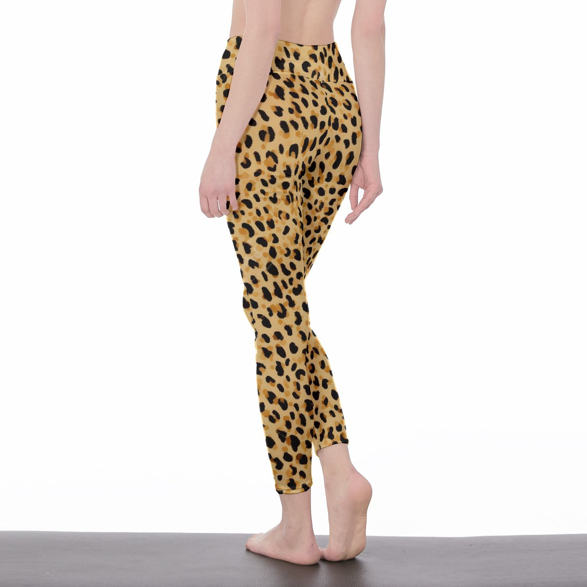 Cheetah All-Over Print Women's High Waist Leggings | Side Stitch Closure | XS-5XL