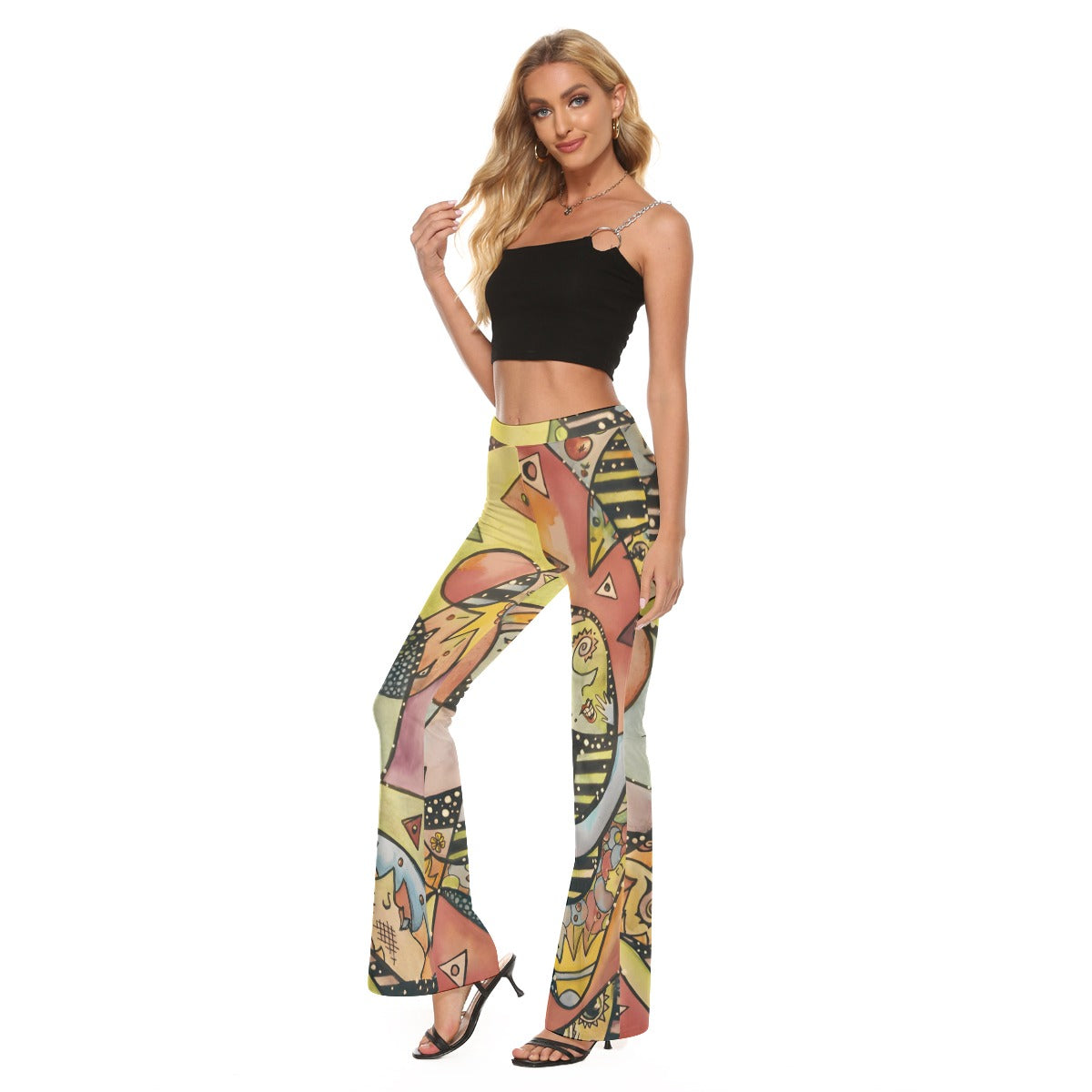 Shock and Ahhh Women's Skinny Flare Pants