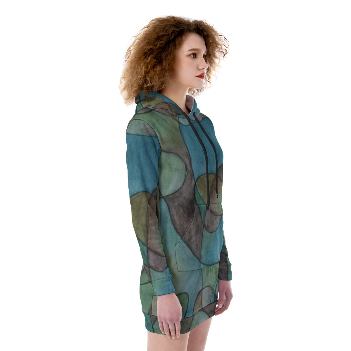 Mother Earth Women's Heavy Fleece Long Hoodie