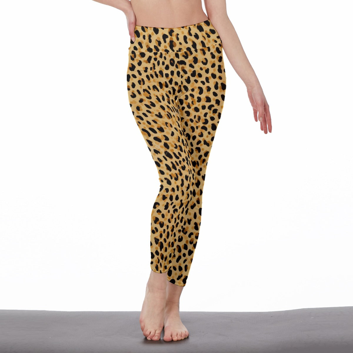 Cheetah All-Over Print Women's High Waist Leggings | Side Stitch Closure | XS-5XL