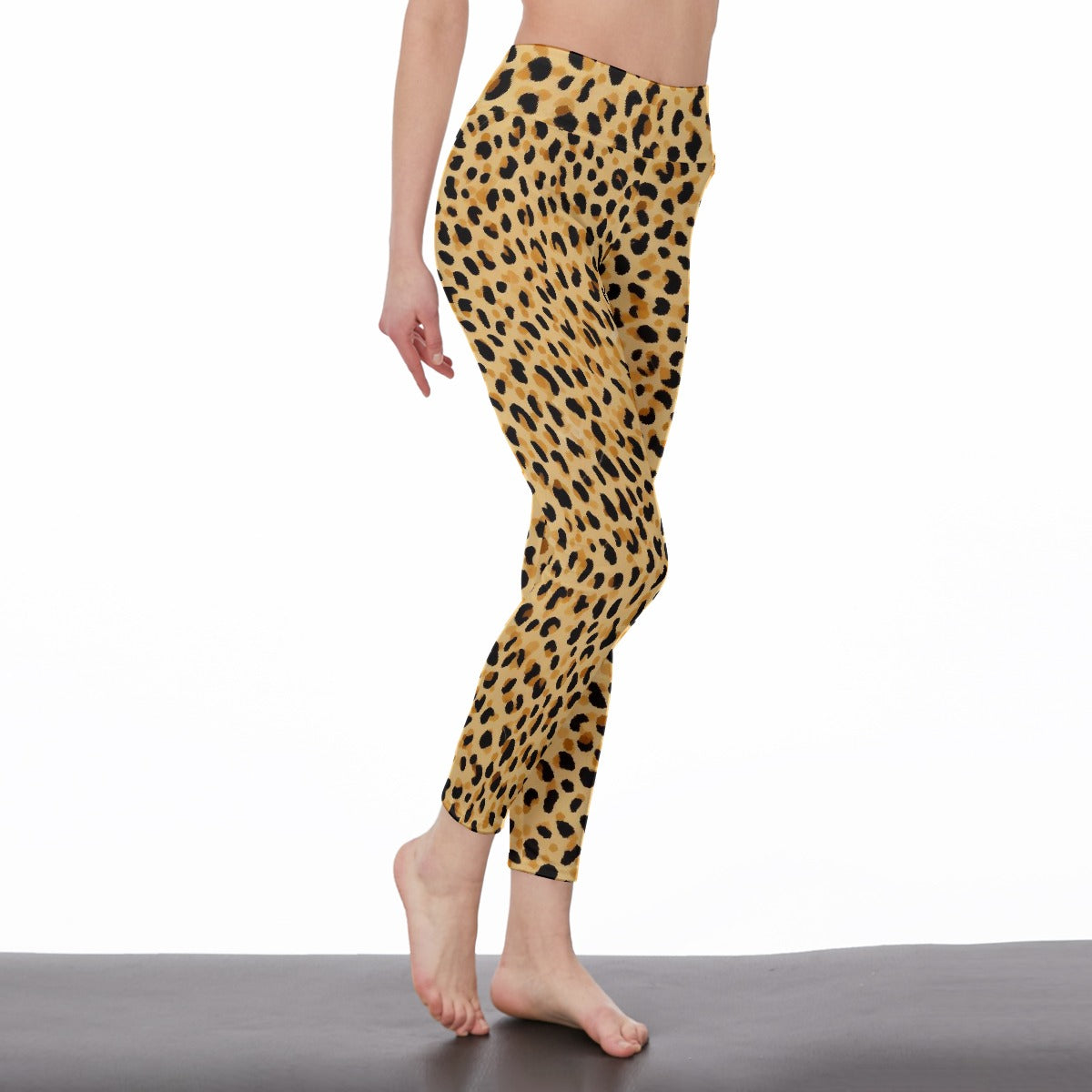 Cheetah All-Over Print Women's High Waist Leggings | Side Stitch Closure | XS-5XL