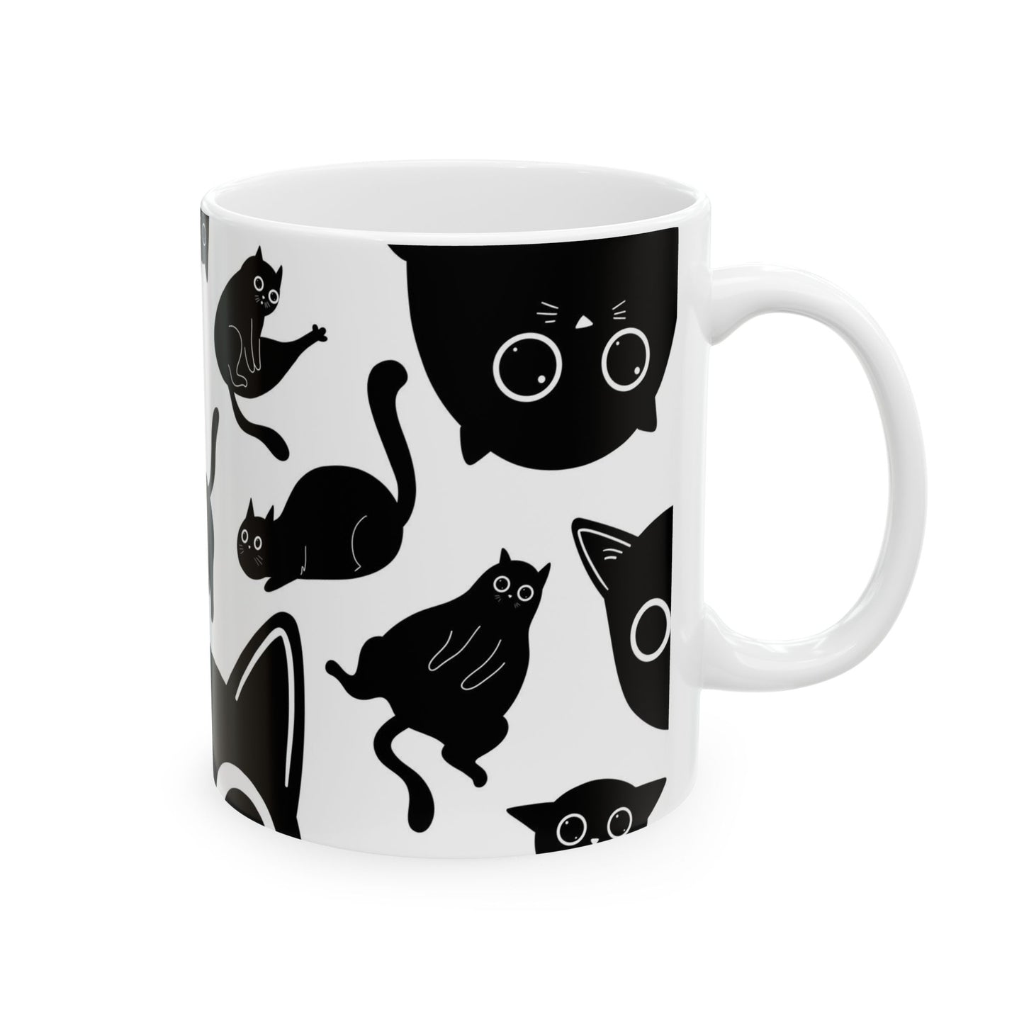 CURIOUS CAT Ceramic Mystery Mug, 11oz  [FREE SHIPPING]