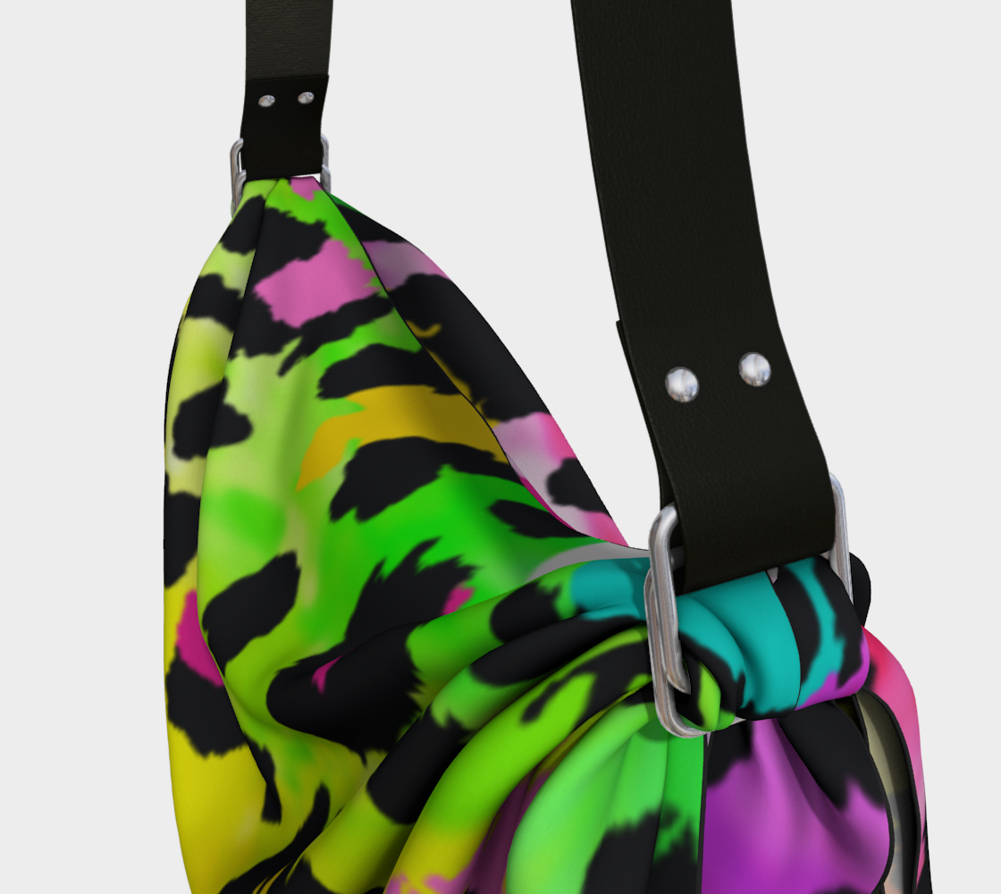 Electric Cheetah Origami Tote Bag | Scarf - Ann Malley Staycation Essentials