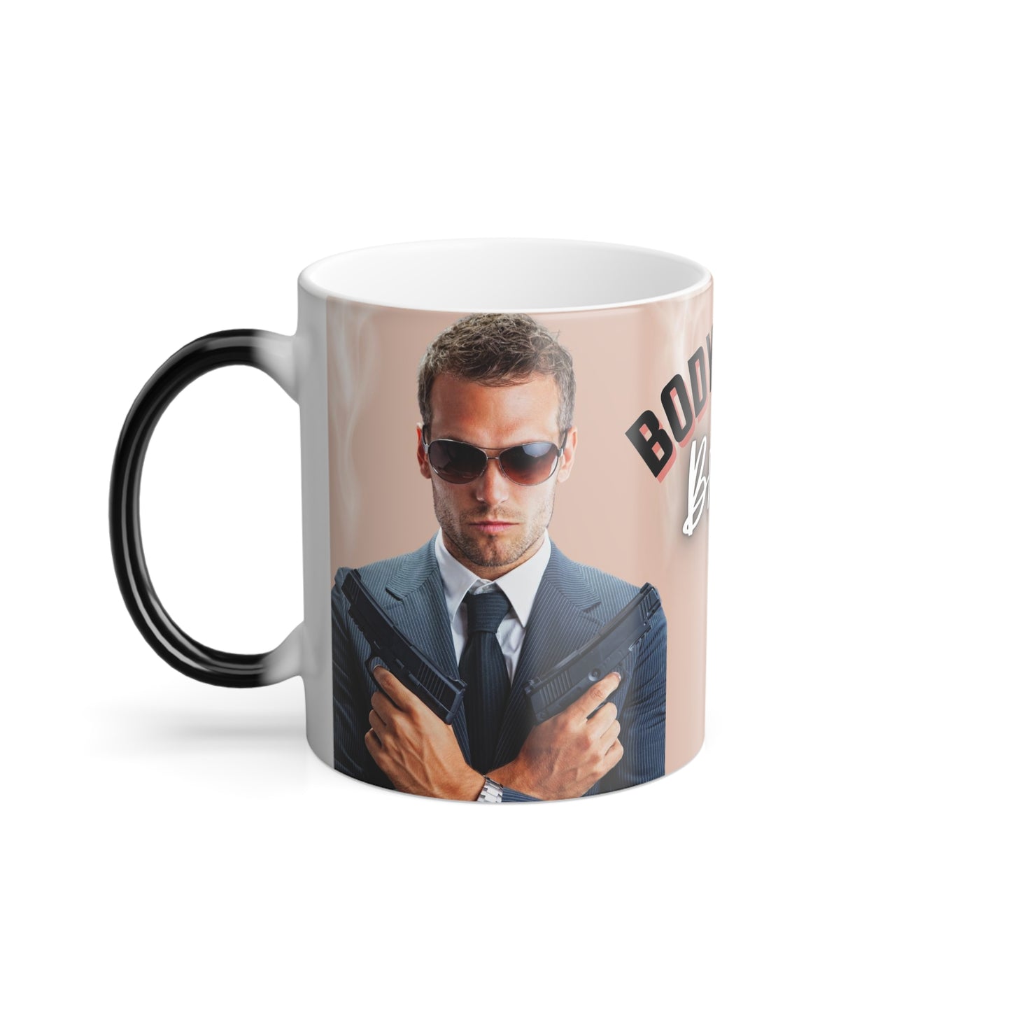 Bodyguard Brew Guns Crossed Morphing Mug, 11oz  [FREE SHIPPING]