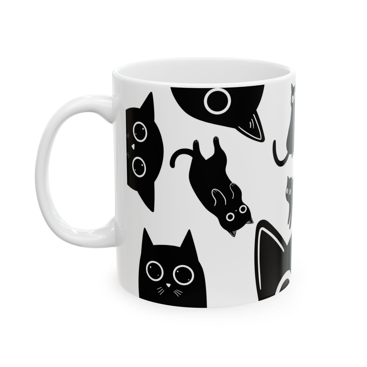 CURIOUS CAT Ceramic Mystery Mug, 11oz  [FREE SHIPPING]