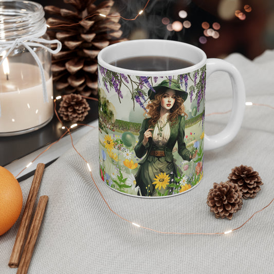 Enchanted Lass Ceramic Coffee Coffee Mug 11oz