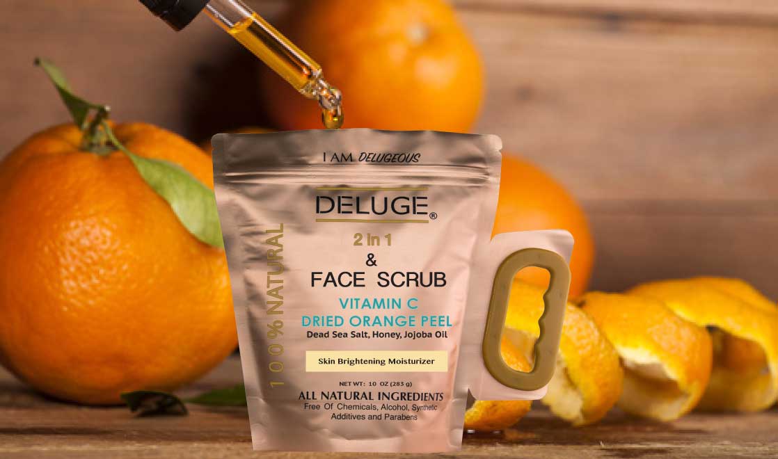 Vitamin C Scrub Dried Orange Peel (FREE SHIPPING)